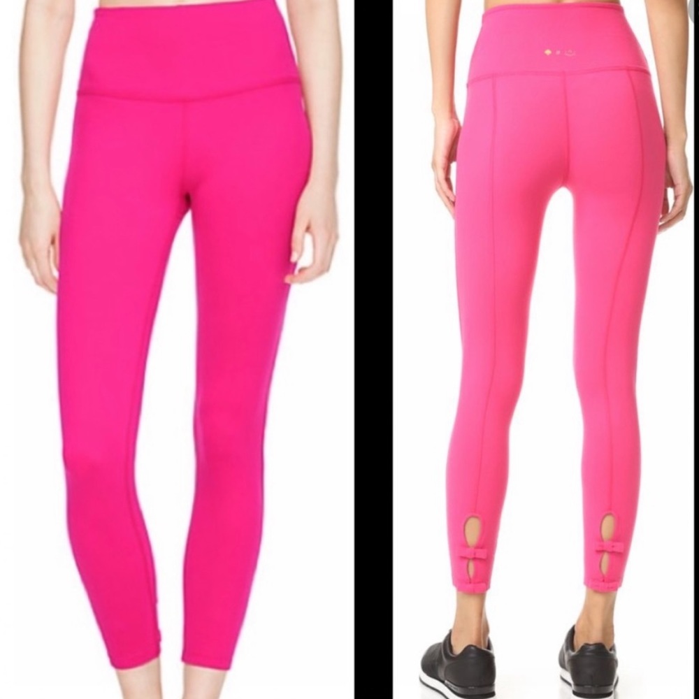 Kate Spade x Beyond Yoga Back Bow Pink Leggings